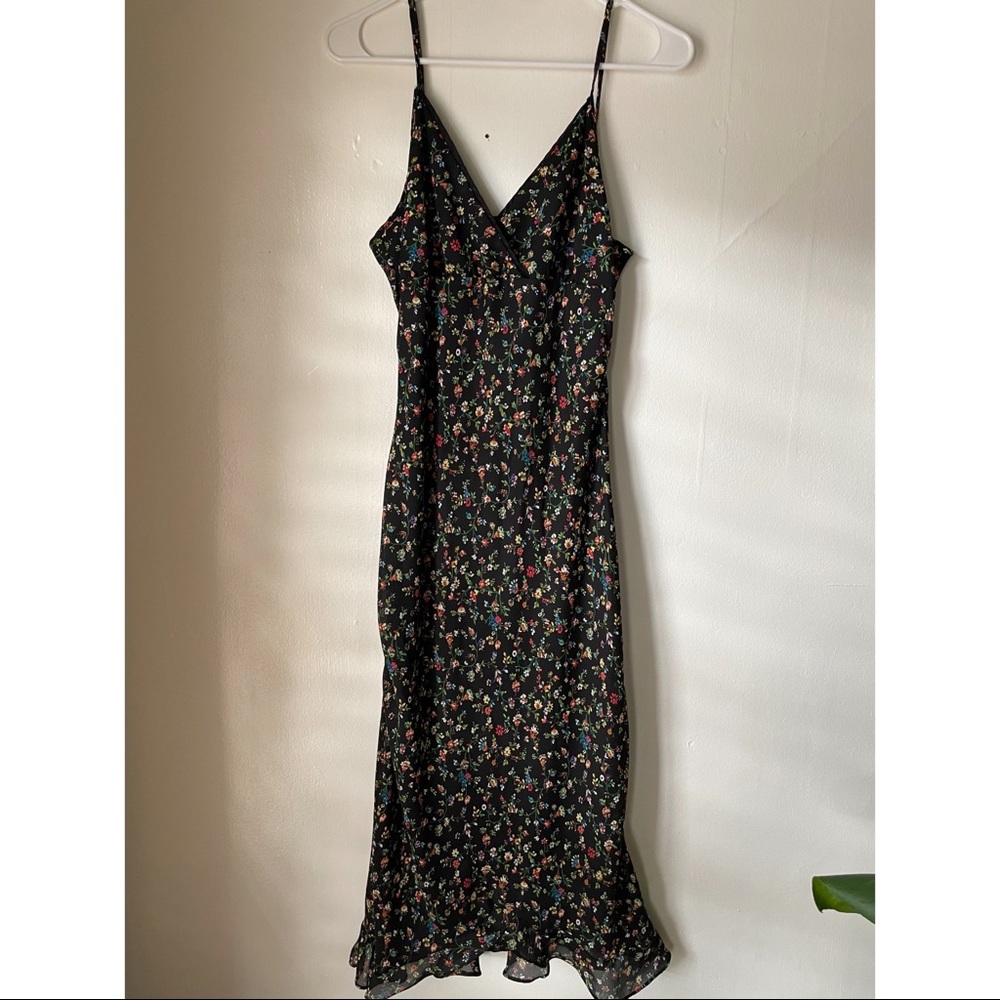 Vintage Floral Midi Dress